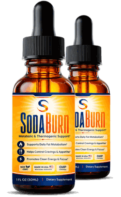 SodaBurn 2 bottle package, 30 mL amber dropper bottles